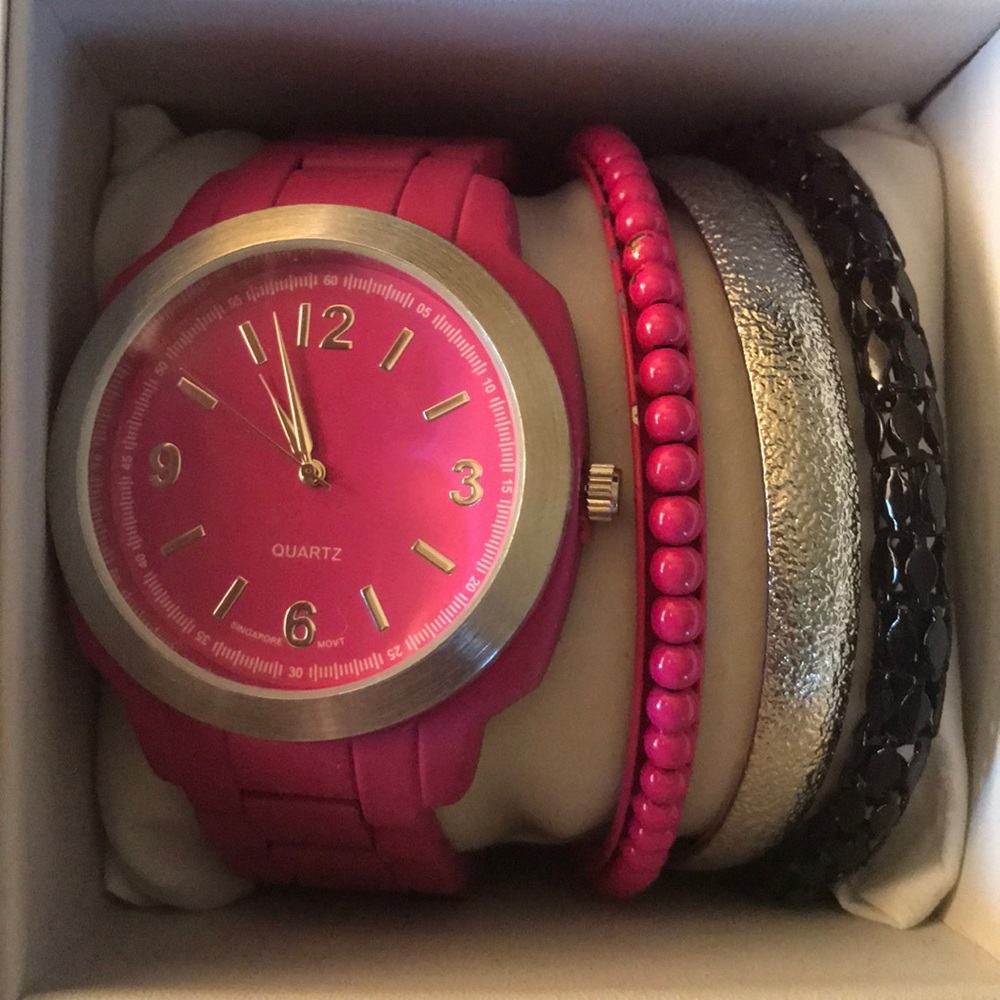 Pink watch set
